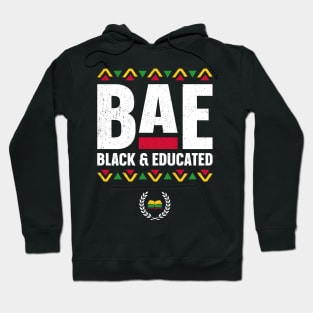 BAE Black And Educated Black History Month Teacher Hoodie